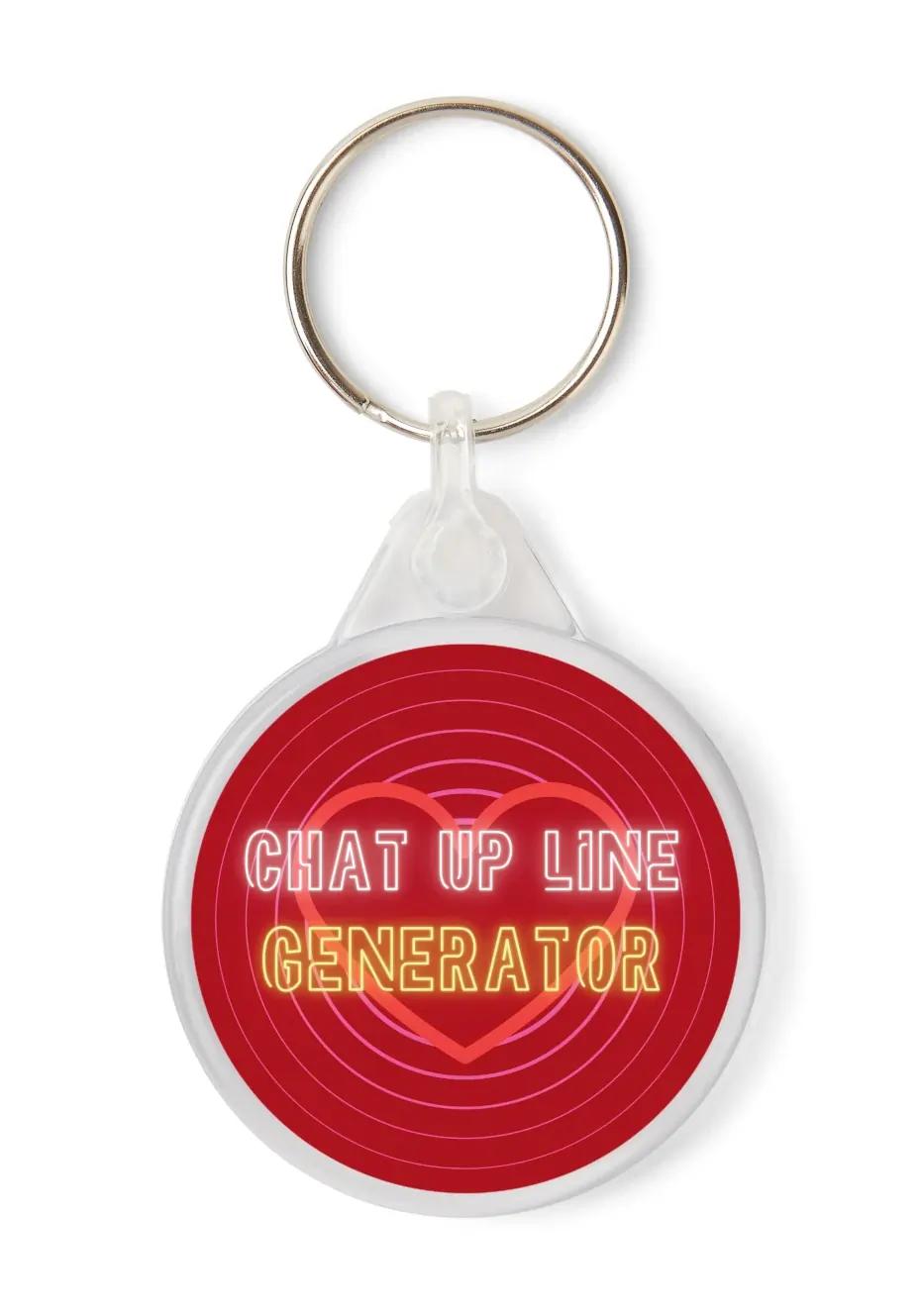 Chat Up Line Generator Keyring - Front View