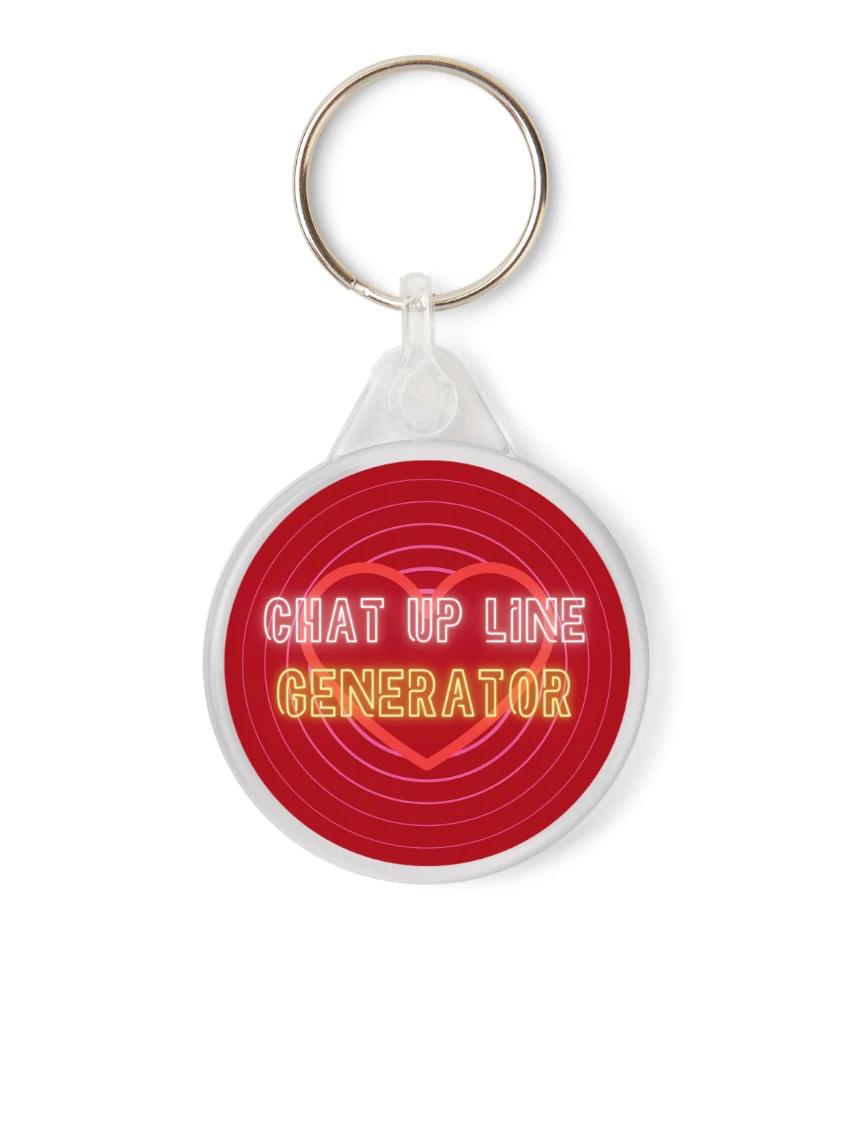 Chat Up Line Generator Keyring - Gap Bottom