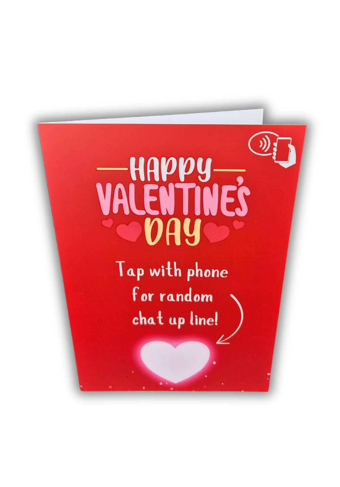Random Chat Up Line Generator Valentine's Day Card - Front