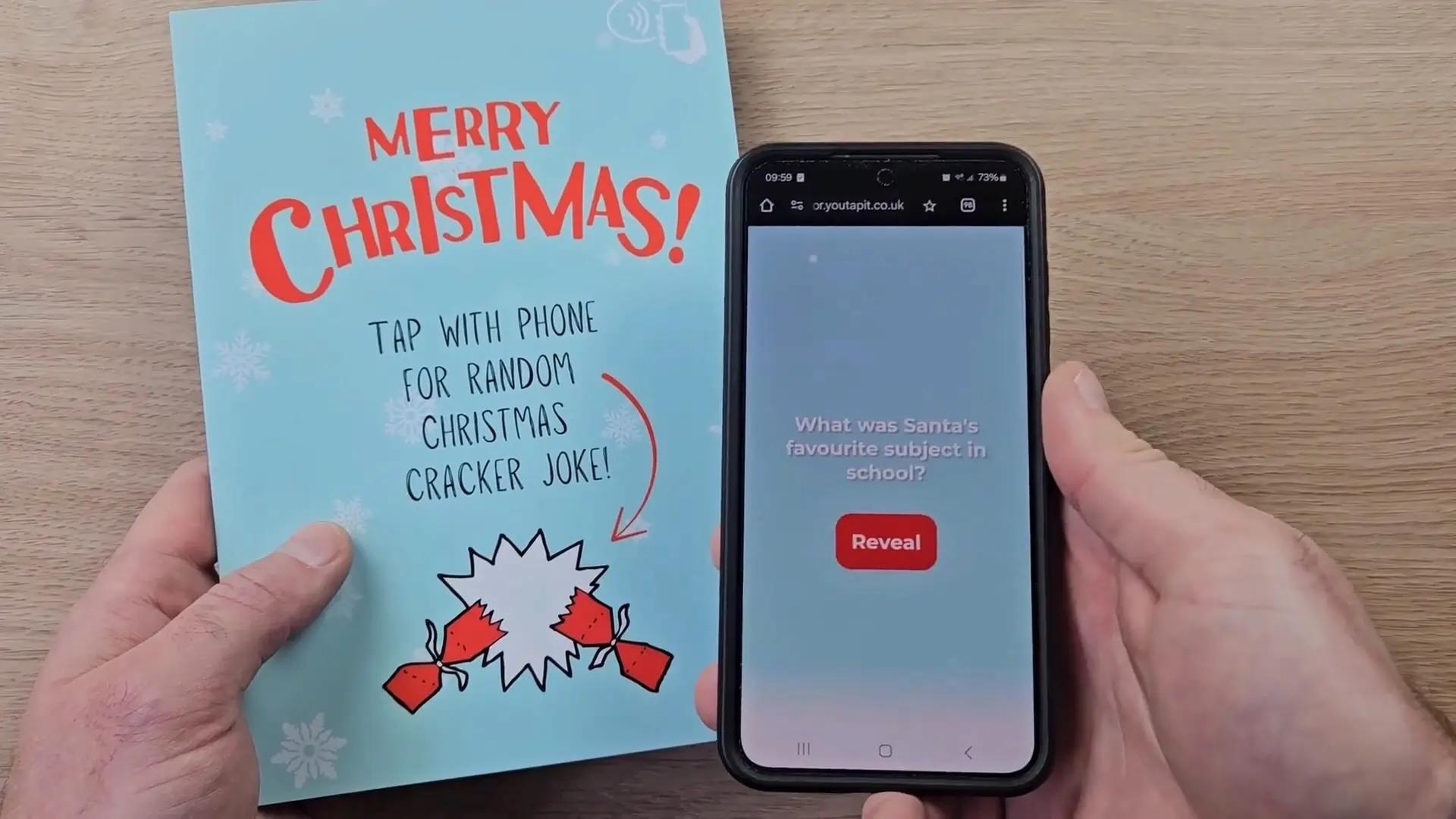 Christmas Cracker Joke Christmas Card