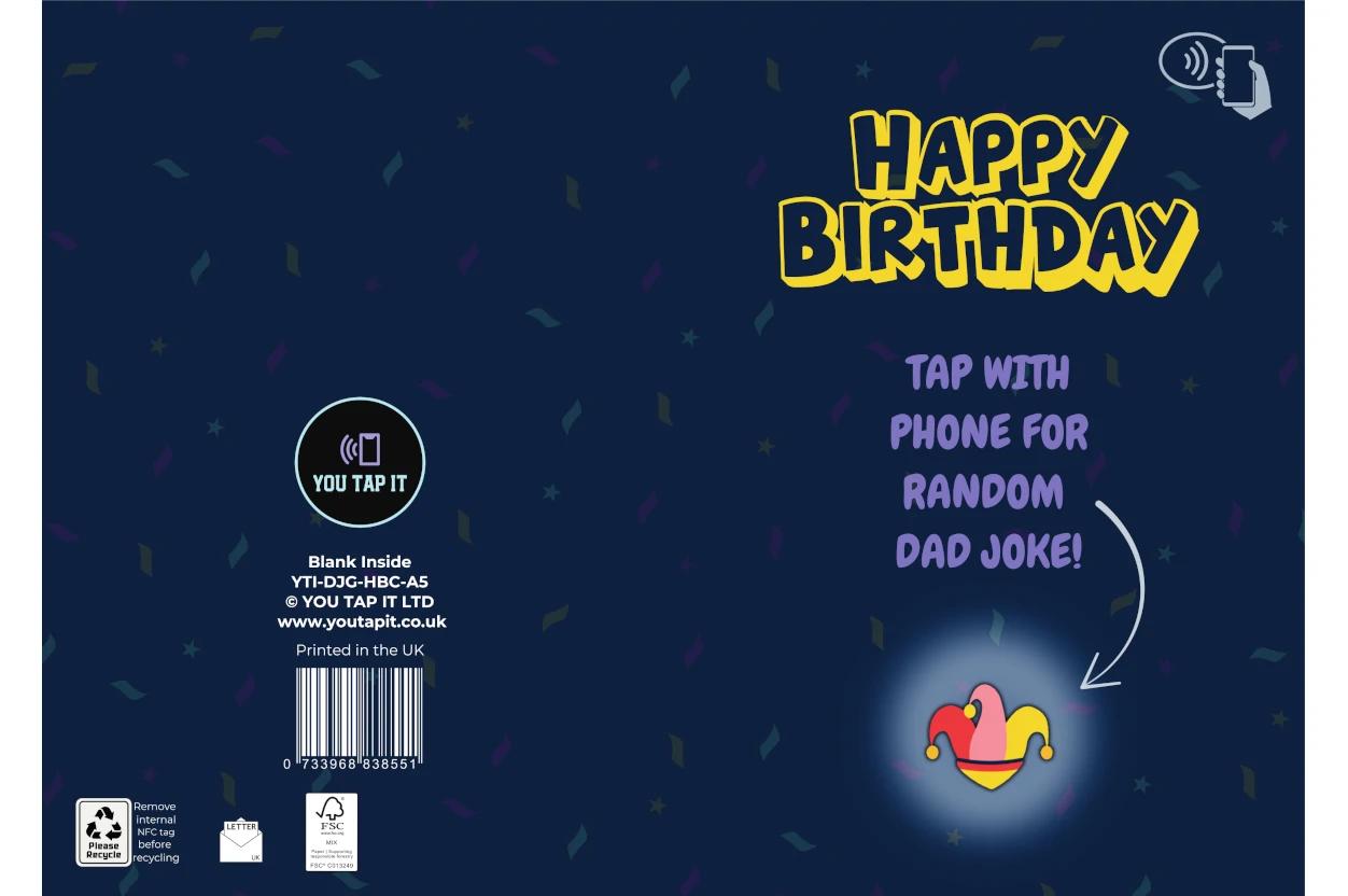 Random Dad Joke Generator Birthday Card - Spread