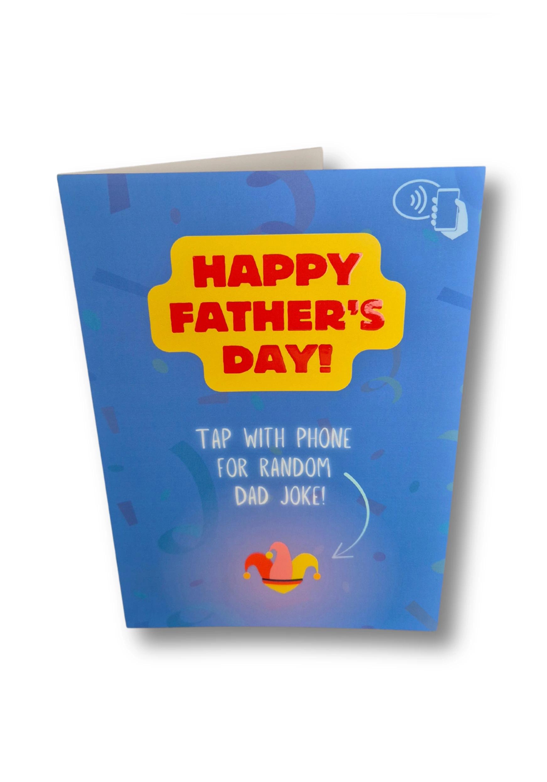 Dad Joke Generator Happy Father's Day Card - Tap With Phone For Random Dad Joke