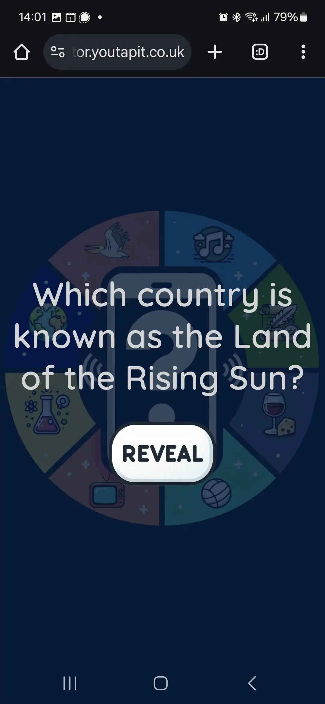 Random Quiz Question Generator - Mobile Screenshot