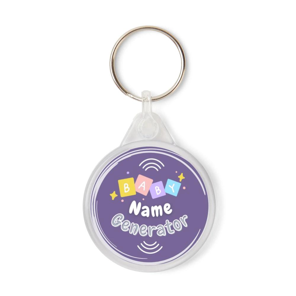 Baby Name Generator Keyring - Square
