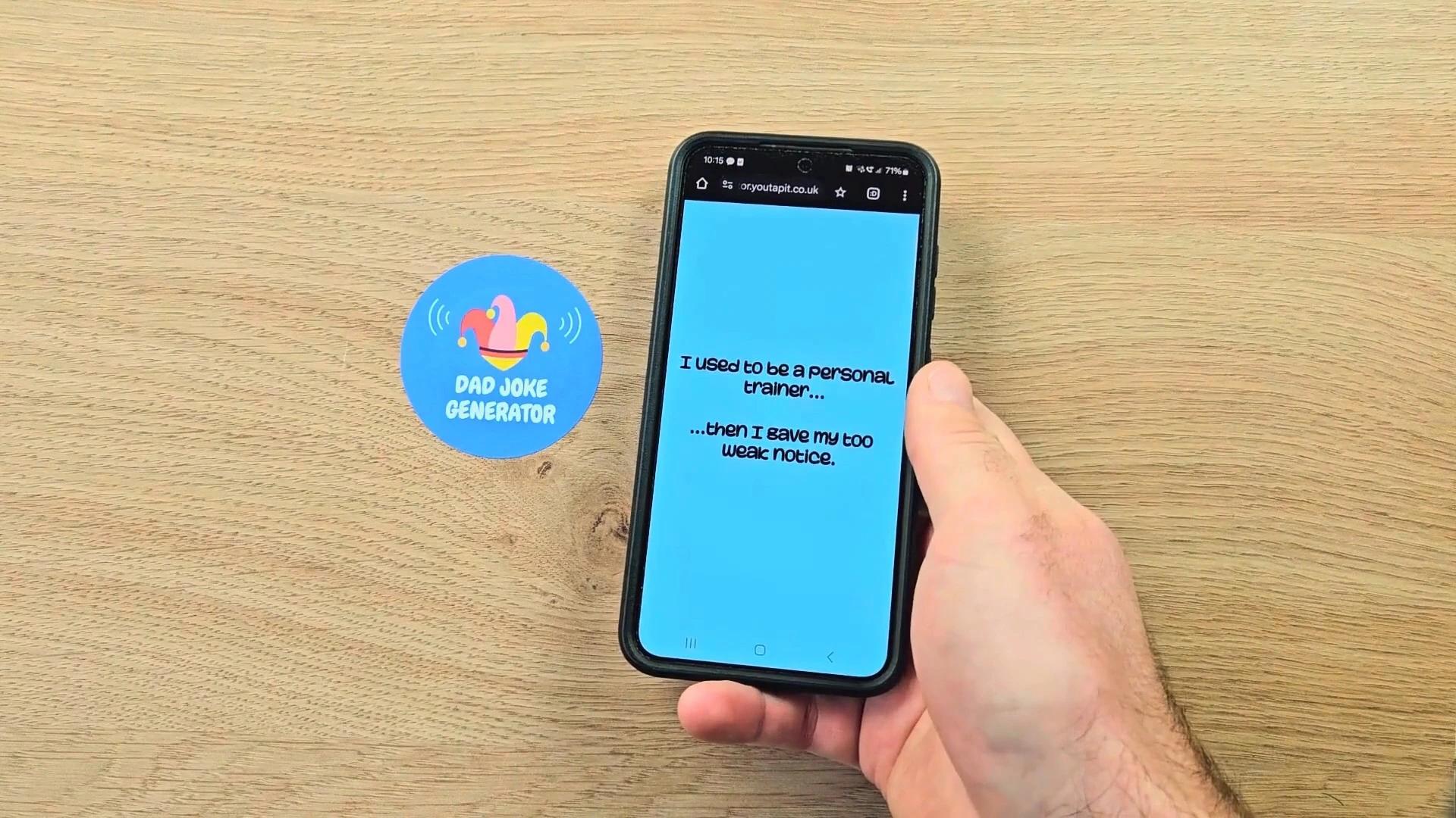 Dad Joke Generator Table Tag