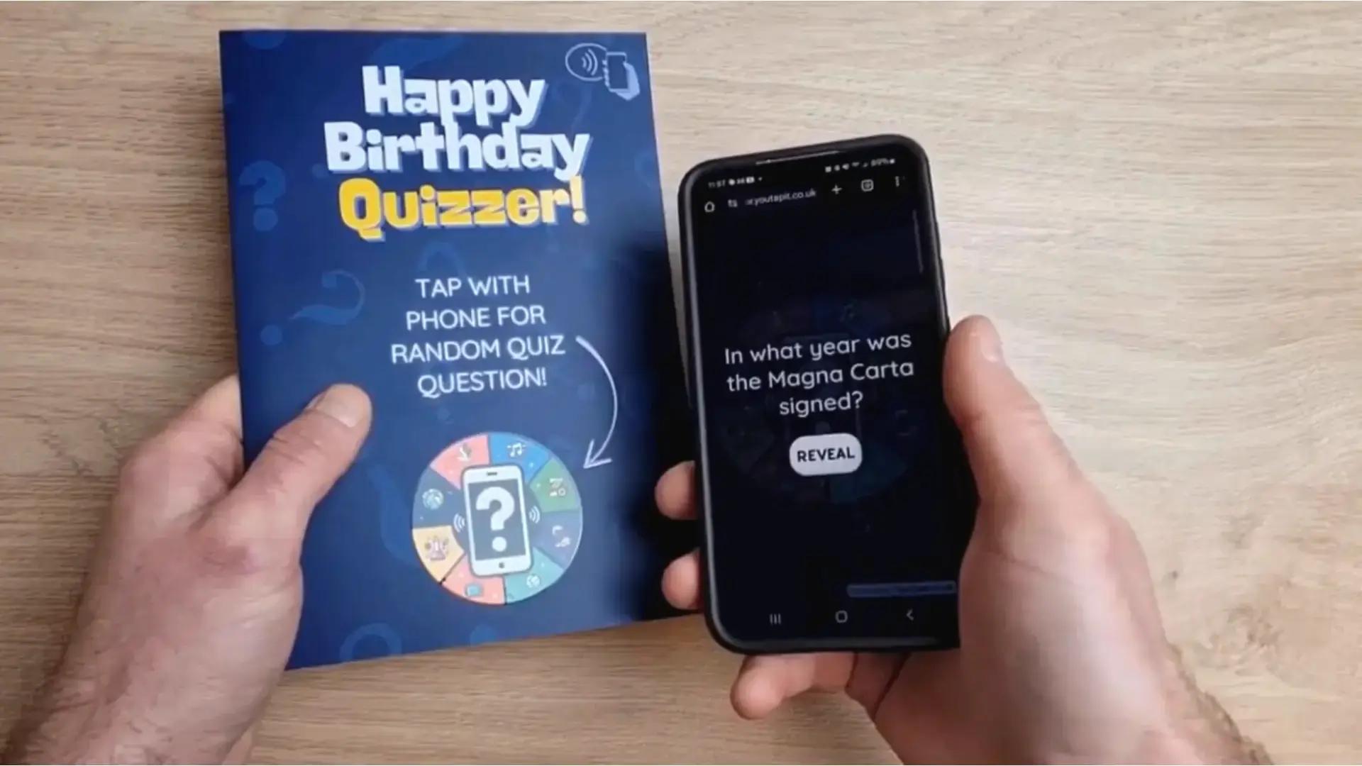 Quiz Question Generator Birthday Card