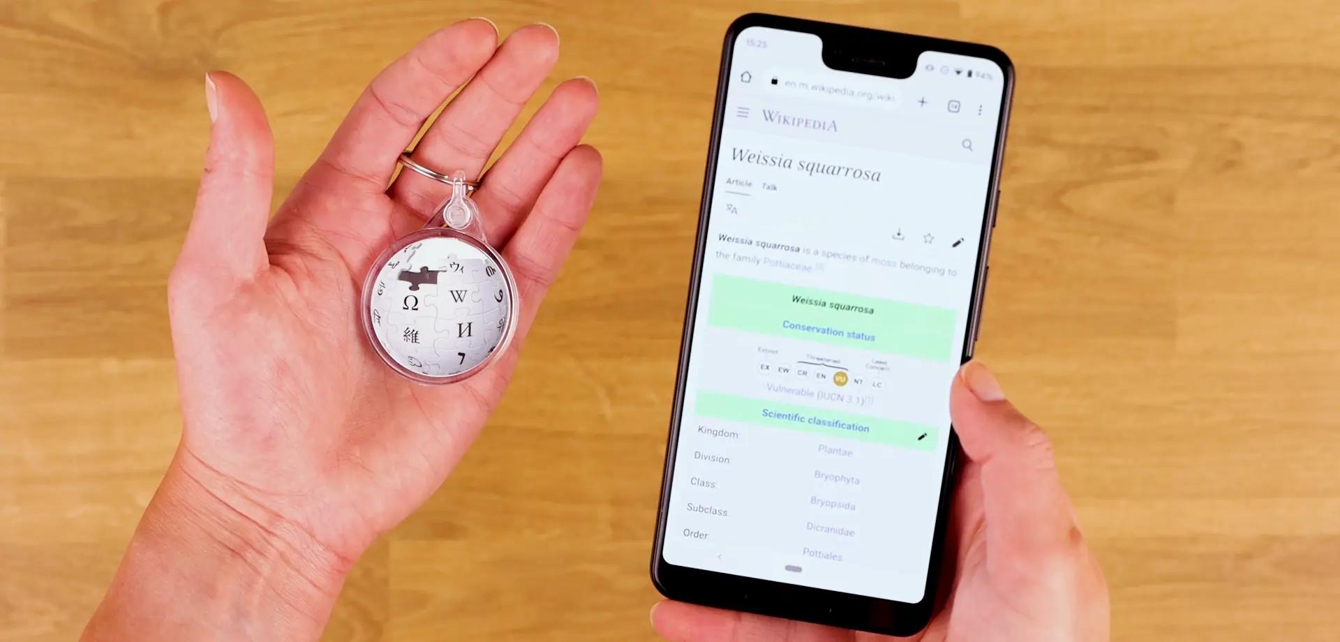 Random Wikipedia Page Generator Keyring